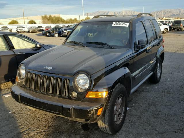 1J4GK48KX7W713852 - 2007 JEEP LIBERTY SP BLACK photo 2