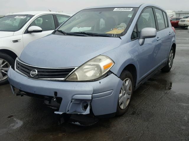 3N1BC1CP9CK212913 - 2012 NISSAN VERSA S BLUE photo 2