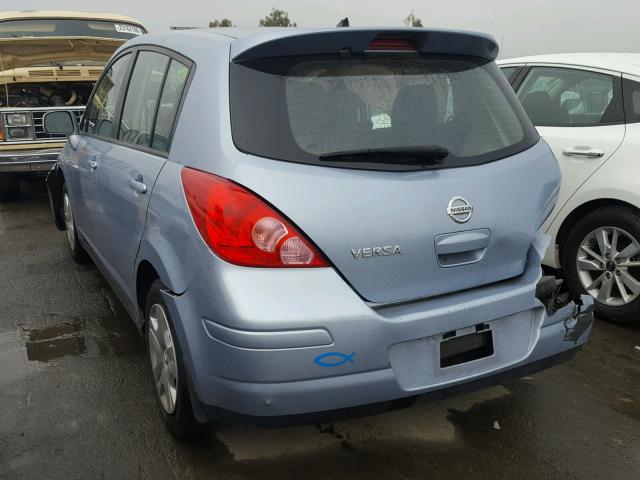 3N1BC1CP9CK212913 - 2012 NISSAN VERSA S BLUE photo 3