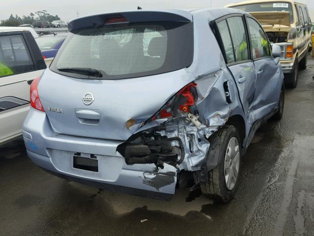 3N1BC1CP9CK212913 - 2012 NISSAN VERSA S BLUE photo 4