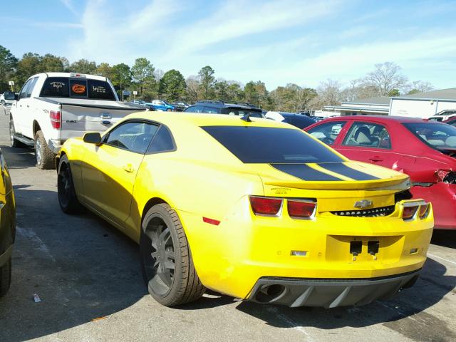 2G1FK1EJ1A9175241 - 2010 CHEVROLET CAMARO SS YELLOW photo 3