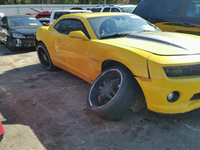 2G1FK1EJ1A9175241 - 2010 CHEVROLET CAMARO SS YELLOW photo 9