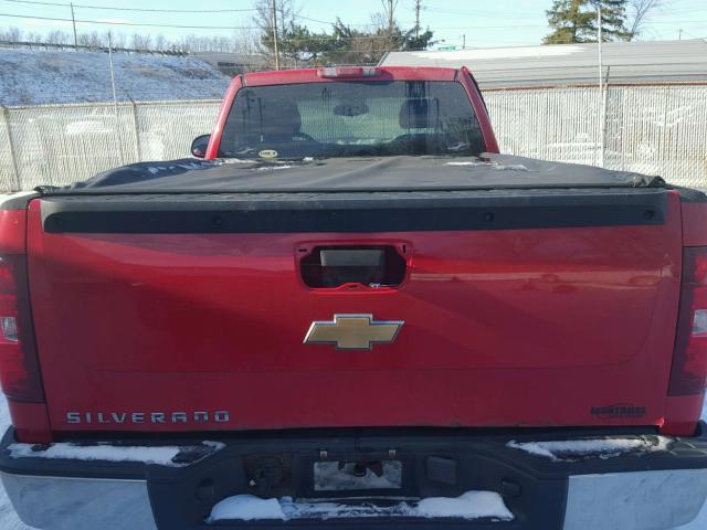 1GCEC14C67Z560795 - 2007 CHEVROLET SILVERADO RED photo 6