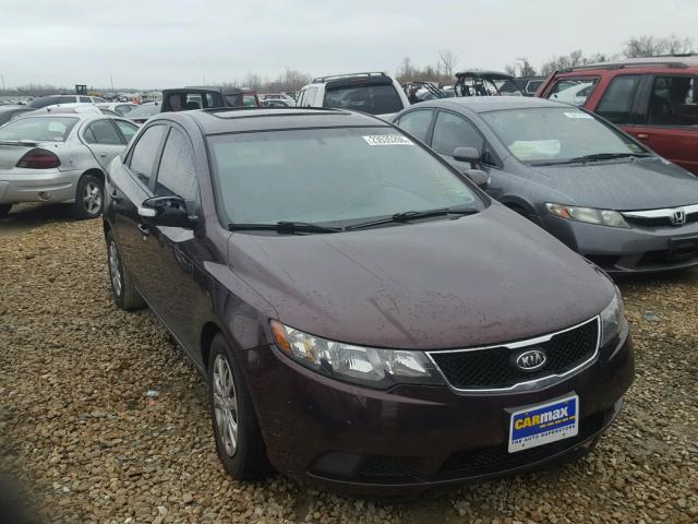 KNAFU4A23A5828518 - 2010 KIA FORTE EX BURGUNDY photo 9