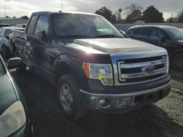 1FTEX1CM1DKG53551 - 2013 FORD F150 BLACK photo 1