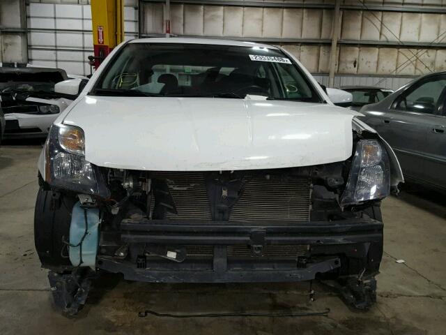 3N1AB6AP2CL741306 - 2012 NISSAN SENTRA 2.0 WHITE photo 9