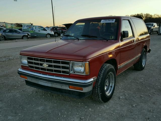 1GNCS18Z3L8113387 - 1990 CHEVROLET BLAZER S10 RED photo 2