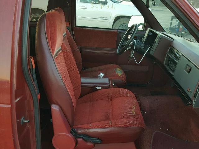 1GNCS18Z3L8113387 - 1990 CHEVROLET BLAZER S10 RED photo 5