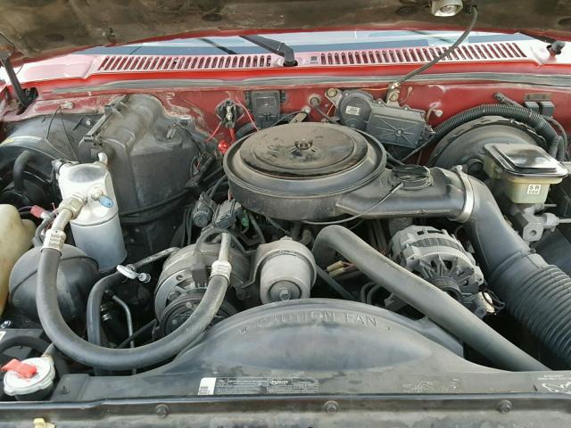 1GNCS18Z3L8113387 - 1990 CHEVROLET BLAZER S10 RED photo 7