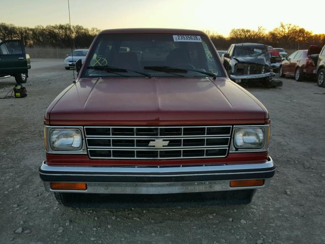 1GNCS18Z3L8113387 - 1990 CHEVROLET BLAZER S10 RED photo 9