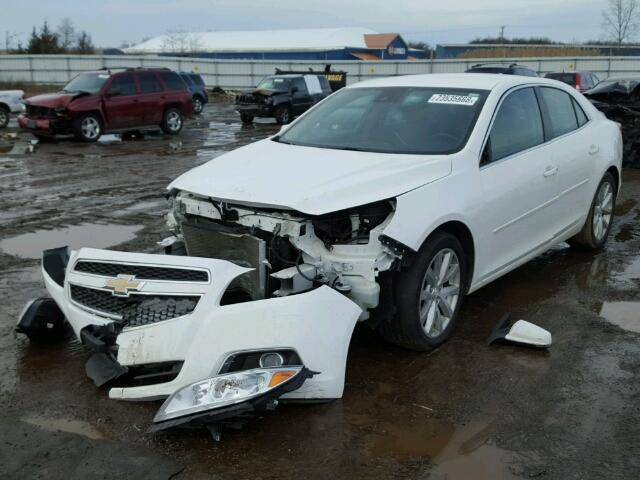 1G11G5SX8DF201972 - 2013 CHEVROLET MALIBU 3LT WHITE photo 2