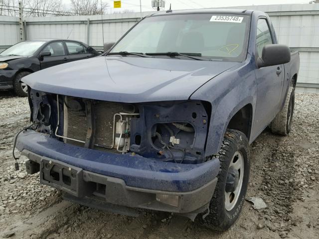 1GCDT149398126469 - 2009 CHEVROLET COLORADO BLUE photo 2