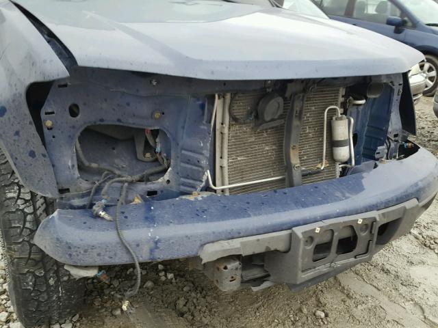 1GCDT149398126469 - 2009 CHEVROLET COLORADO BLUE photo 9