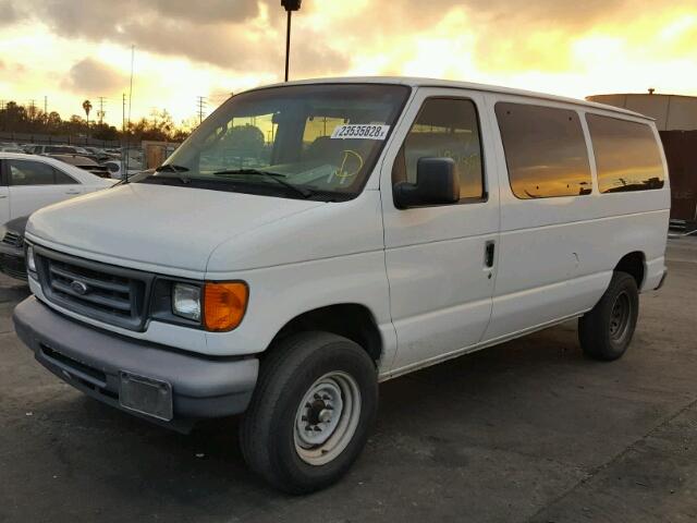 1FTNE24L56HA29639 - 2006 FORD ECONOLINE WHITE photo 2