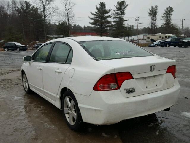 2HGFA16988H509880 - 2008 HONDA CIVIC EXL WHITE photo 3