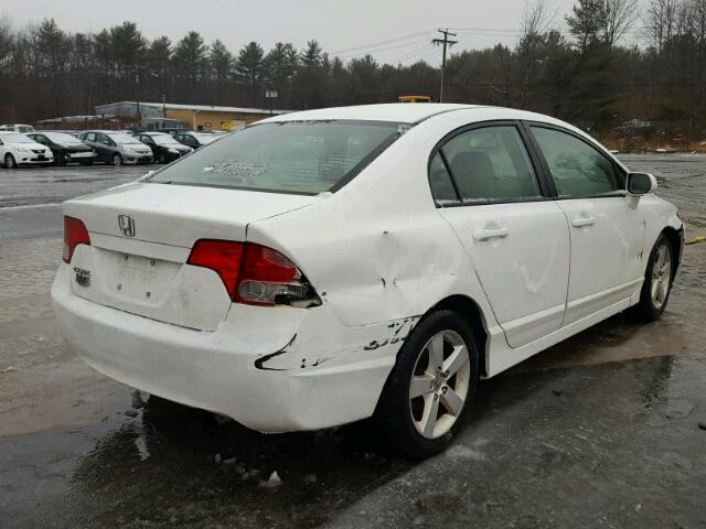 2HGFA16988H509880 - 2008 HONDA CIVIC EXL WHITE photo 4