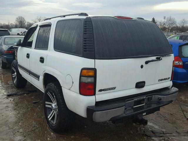 1GNEK13V24J287877 - 2004 CHEVROLET TAHOE K150 WHITE photo 3