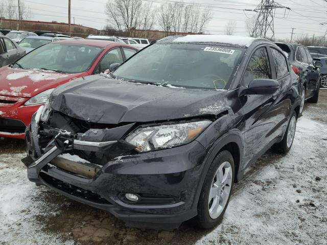 3CZRU6H76GM740007 - 2016 HONDA HR-V EXL GRAY photo 2