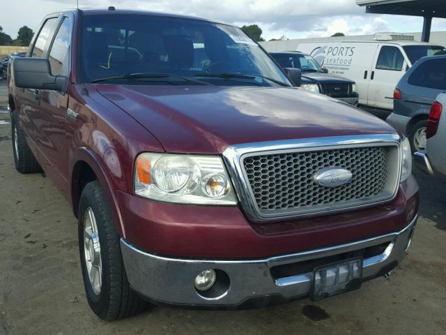 1FTPW12586KA66885 - 2006 FORD F150 SUPER BURGUNDY photo 1