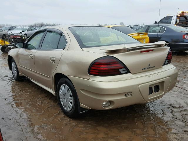 1G2NE52E25M249790 - 2005 PONTIAC GRAND AM S 金色 照片 3