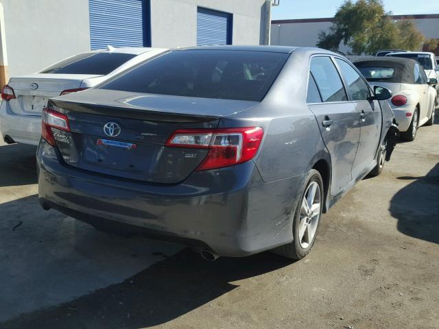 4T1BF1FK6CU609656 - 2012 TOYOTA CAMRY BASE GRAY photo 4