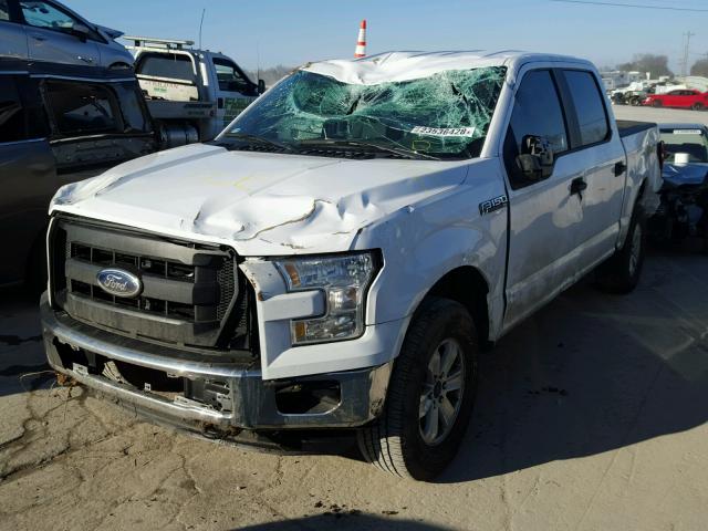 1FTEW1E85FKD86825 - 2015 FORD F150 SUPER WHITE photo 2