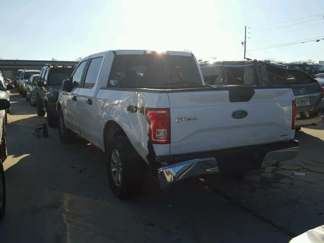 1FTEW1E85FKD86825 - 2015 FORD F150 SUPER WHITE photo 3