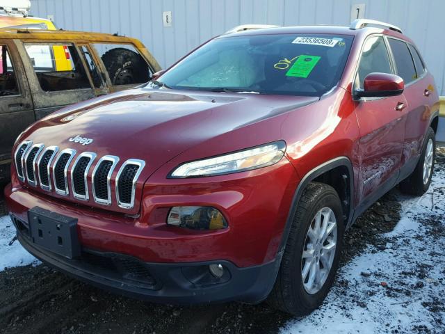 1C4PJMCB7HW531530 - 2017 JEEP CHEROKEE L RED photo 2