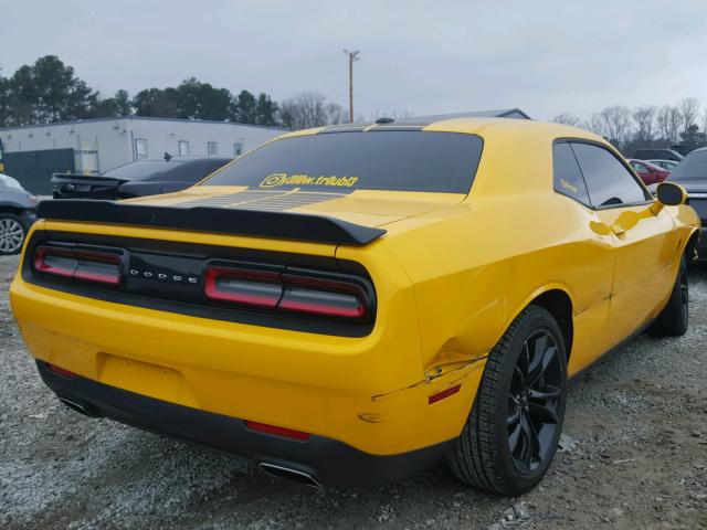 2C3CDZAG7HH592543 - 2017 DODGE CHALLENGER YELLOW photo 4