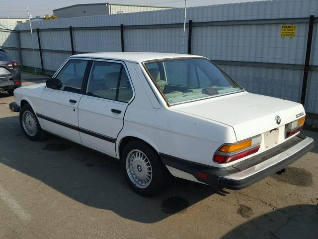 WBADC8406J1724608 - 1988 BMW 535 AUTOMA WHITE photo 3