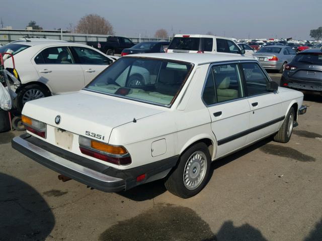 WBADC8406J1724608 - 1988 BMW 535 AUTOMA WHITE photo 4