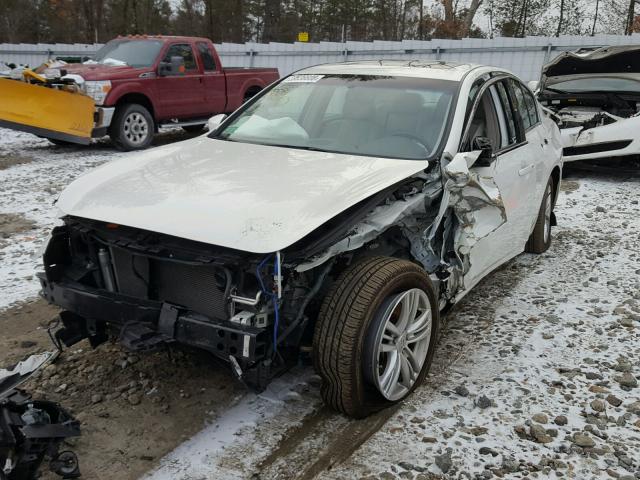 JN1CV6AR6AM253514 - 2010 INFINITI G37 WHITE photo 2