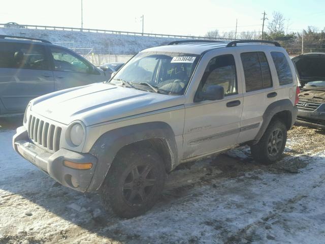 1J4GL48K12W127188 - 2002 JEEP LIBERTY SP SILVER photo 2