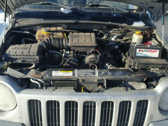 1J4GL48K12W127188 - 2002 JEEP LIBERTY SP SILVER photo 7