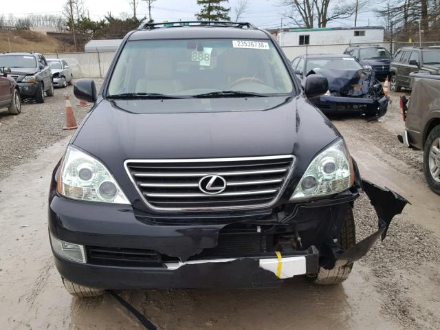 JTJBT20X630023843 - 2003 LEXUS GX 470 BLACK photo 9