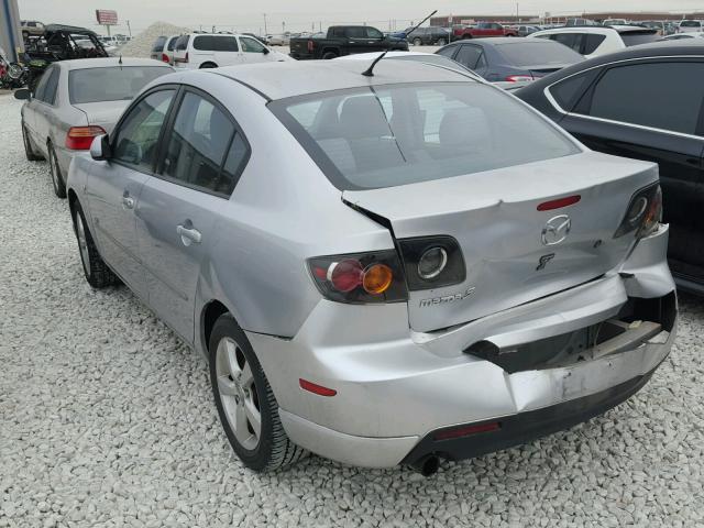 JM1BK123061459189 - 2006 MAZDA 3 S SILVER photo 3