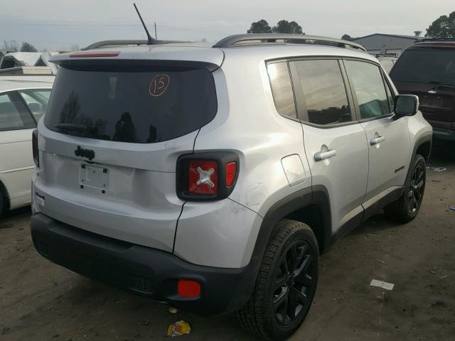 ZACCJBBB8HPF64781 - 2017 JEEP RENEGADE L SILVER photo 4