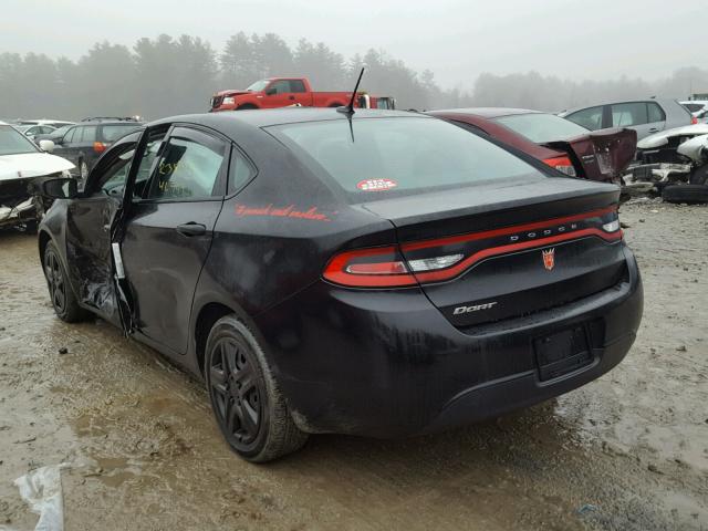 1C3CDFAA2DD333797 - 2013 DODGE DART SE BLACK photo 3