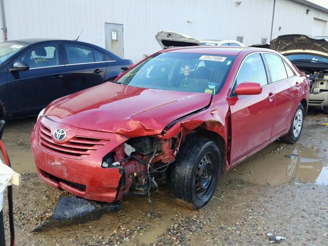 4T4BE46K89R065356 - 2009 TOYOTA CAMRY BASE RED photo 2