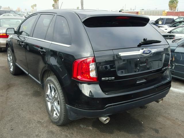 2FMDK3KC7DBE18169 - 2013 FORD EDGE LIMIT BLACK photo 3