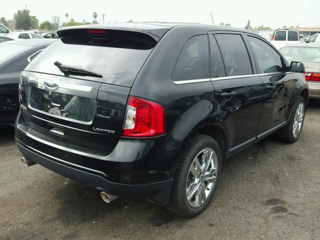 2FMDK3KC7DBE18169 - 2013 FORD EDGE LIMIT BLACK photo 4