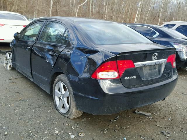 19XFA1F60BE013706 - 2011 HONDA CIVIC LX-S Schwarz Foto 3
