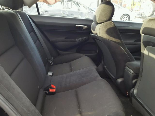 19XFA1F60BE013706 - 2011 HONDA CIVIC LX-S Schwarz Foto 6