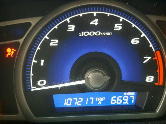 19XFA1F60BE013706 - 2011 HONDA CIVIC LX-S Schwarz Foto 8