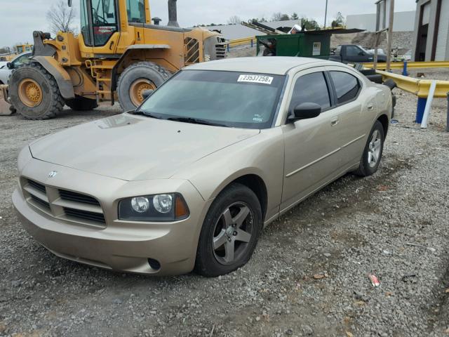 2B3KA43D49H521423 - 2009 DODGE CHARGER GOLD photo 2