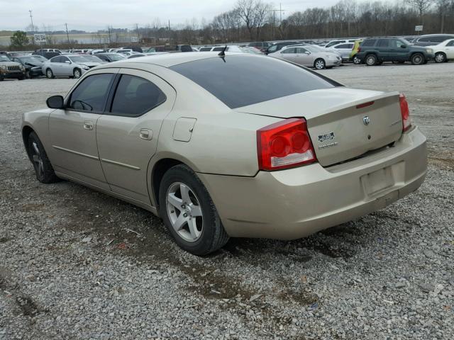 2B3KA43D49H521423 - 2009 DODGE CHARGER GOLD photo 3