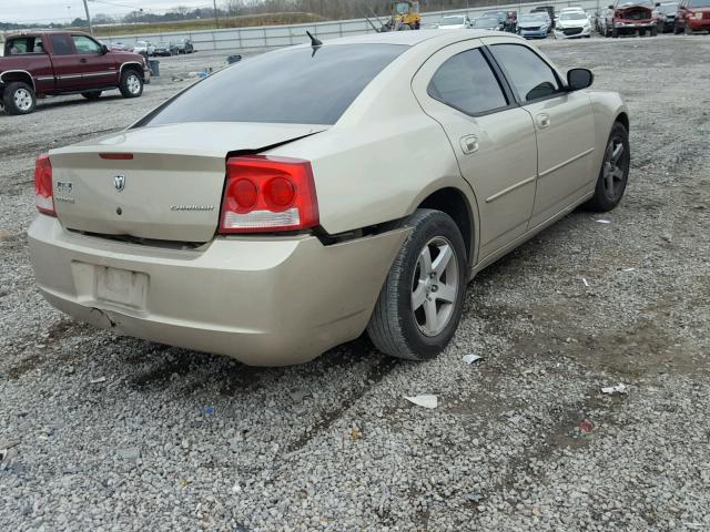 2B3KA43D49H521423 - 2009 DODGE CHARGER GOLD photo 4