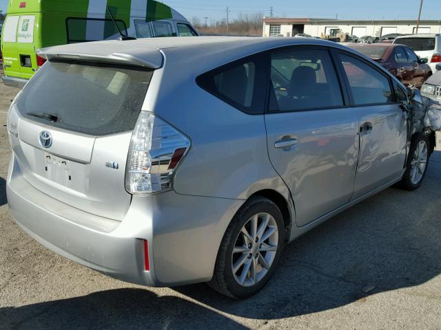 JTDZN3EU2D3233534 - 2013 TOYOTA PRIUS V SILVER photo 4