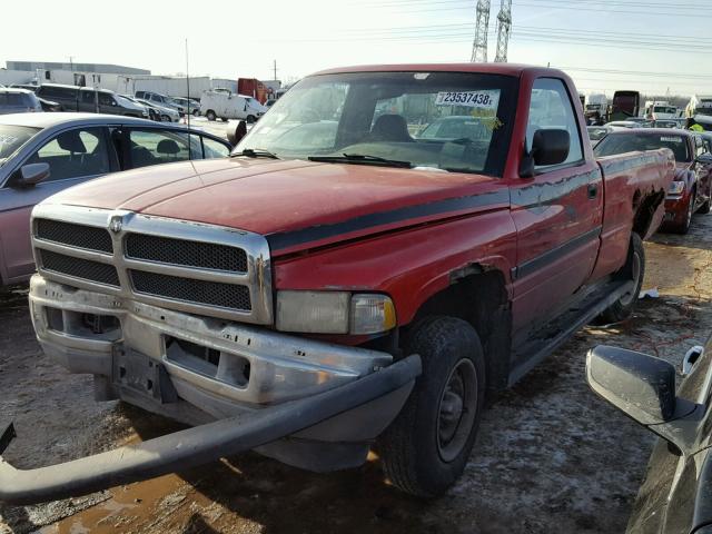 1B7HF16Z1TJ182786 - 1996 DODGE RAM 1500 RED photo 2