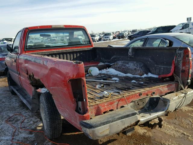 1B7HF16Z1TJ182786 - 1996 DODGE RAM 1500 RED photo 3